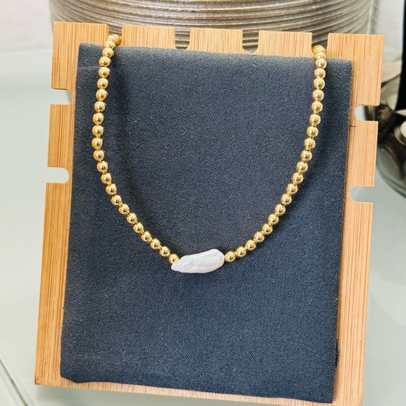 Fashion Jewelry Jewelry - Necklace Fashion Round Freshwater Pearl Copper Plating Womens 1 Piece Brand New